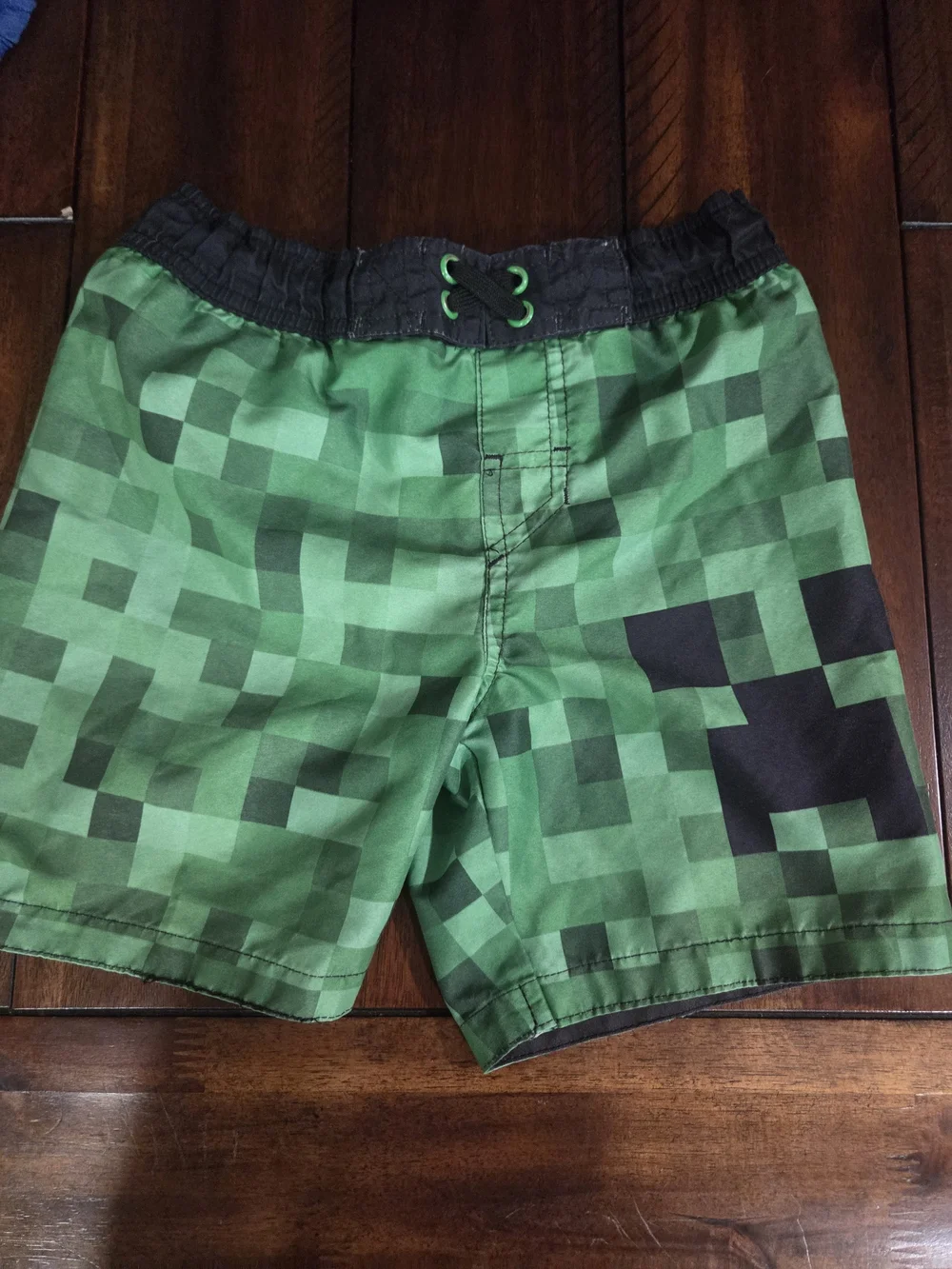 Minecraft Creeper swim trunks youth XS